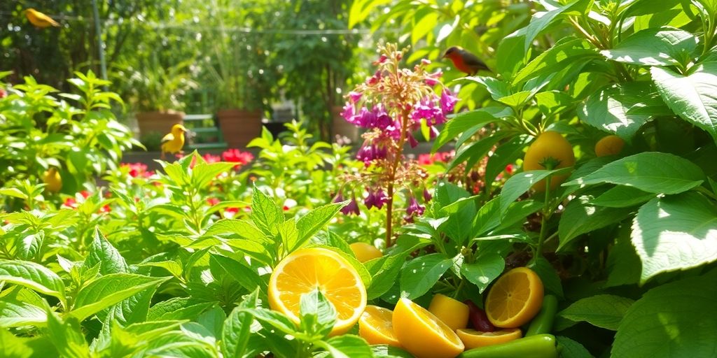 Plantes protégées avec des répulsifs naturels dans un jardin.