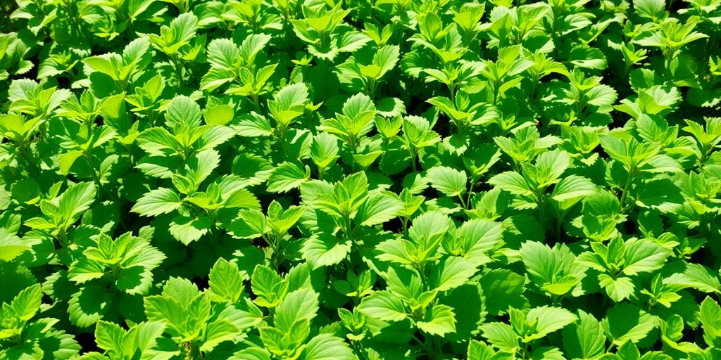 Jardin avec plantes concurrentes pour lutter contre les mauvaises herbes.