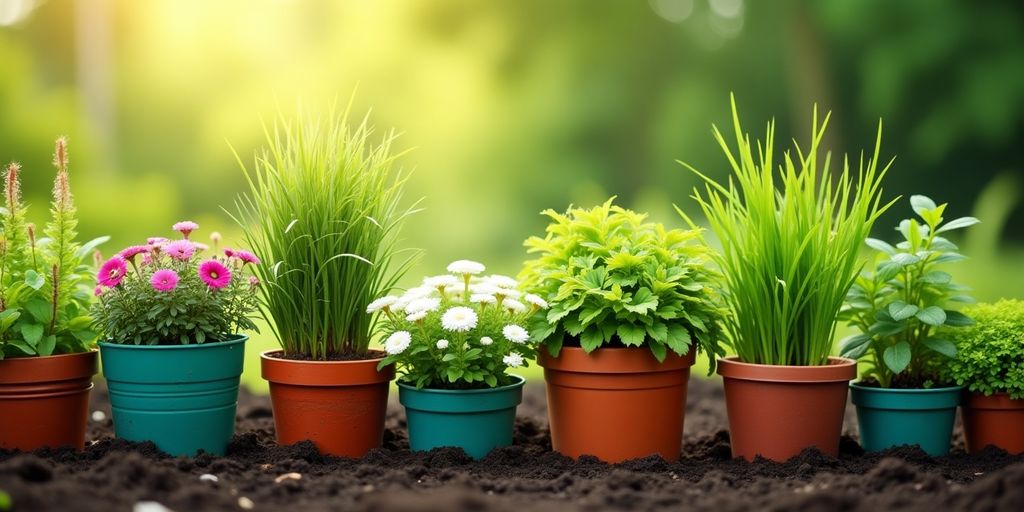 Différence entre plantes en pots et en pleine terre.